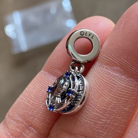 NWOT Star Wars Princess Leia Double Dangle Charm Sterling Silver 925 - Picture 6 of 7